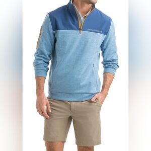 Vineyard Vines Cotton Pullover Performance Shep Pocket 1/4 Zip Sweater